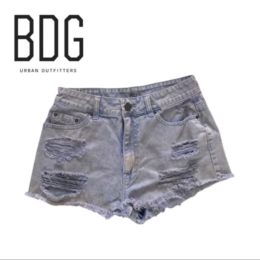 BDG High Rise Dree Cheeky Denim Shorts